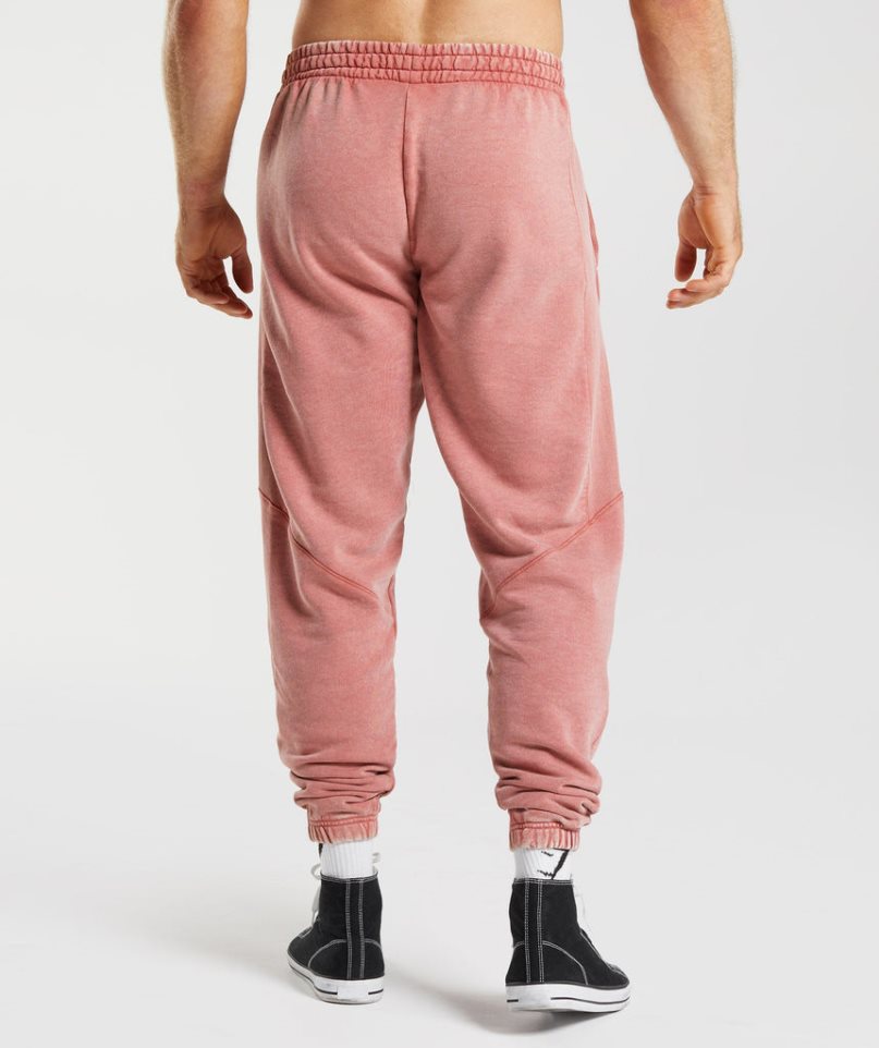 Men's Gymshark Power Washed Jogger Pink | CA 6A0ND7